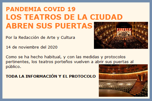 TEATROS ABREN SUS PUERTAS